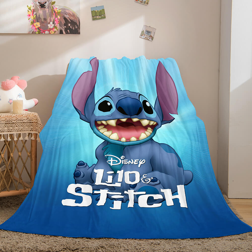 Lilo Stitch 2 Has A Glitch Blanket Flannel Fleece Throw Cosplay Blanket
