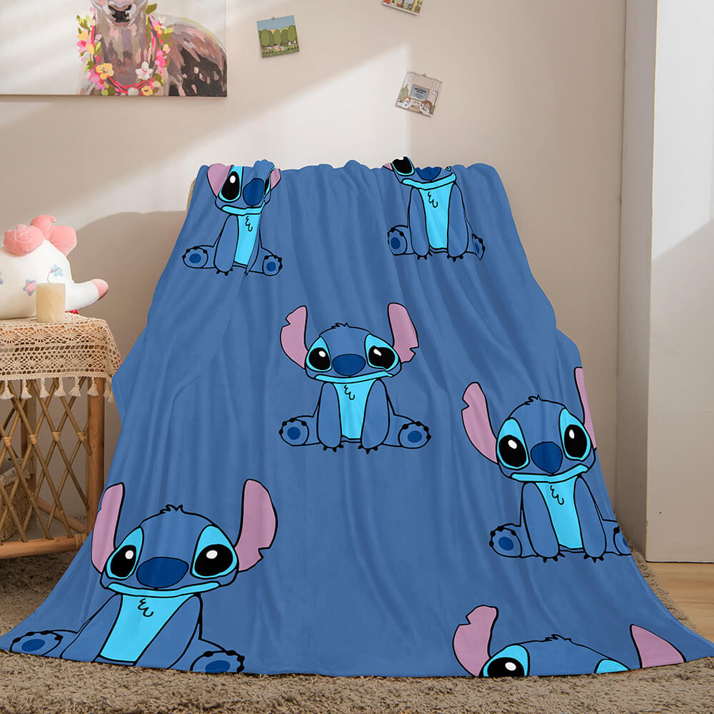 Lilo Stitch 2 Has A Glitch Blanket Flannel Fleece Throw Cosplay Blanket