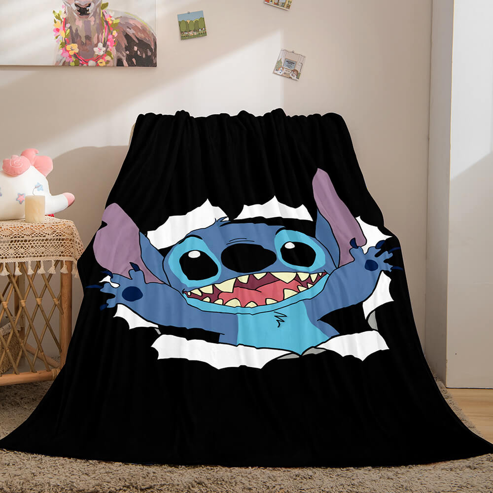Lilo Stitch 2 Has A Glitch Blanket Flannel Fleece Throw Cosplay Blanket