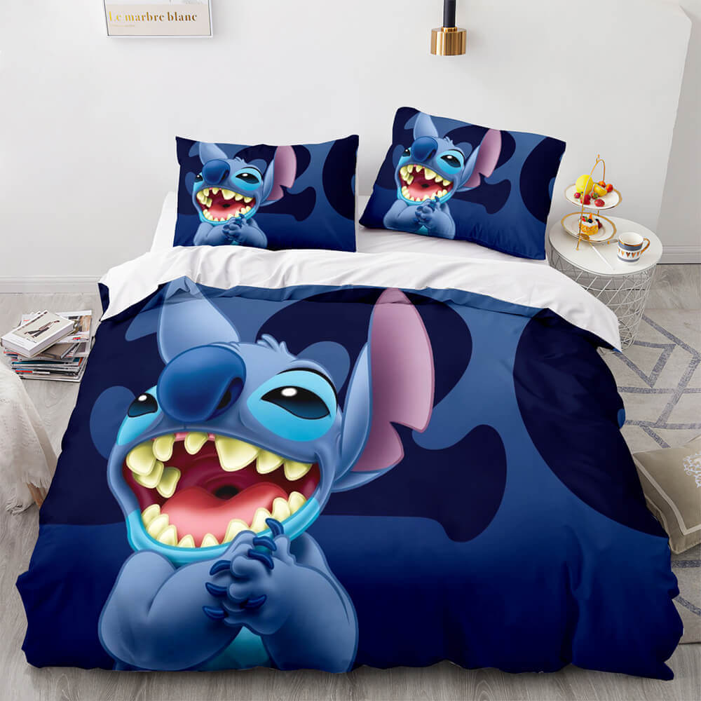 Lilo et Stitch Cosplay ensemble de literie couette housse de couette ensembles de draps de lit
