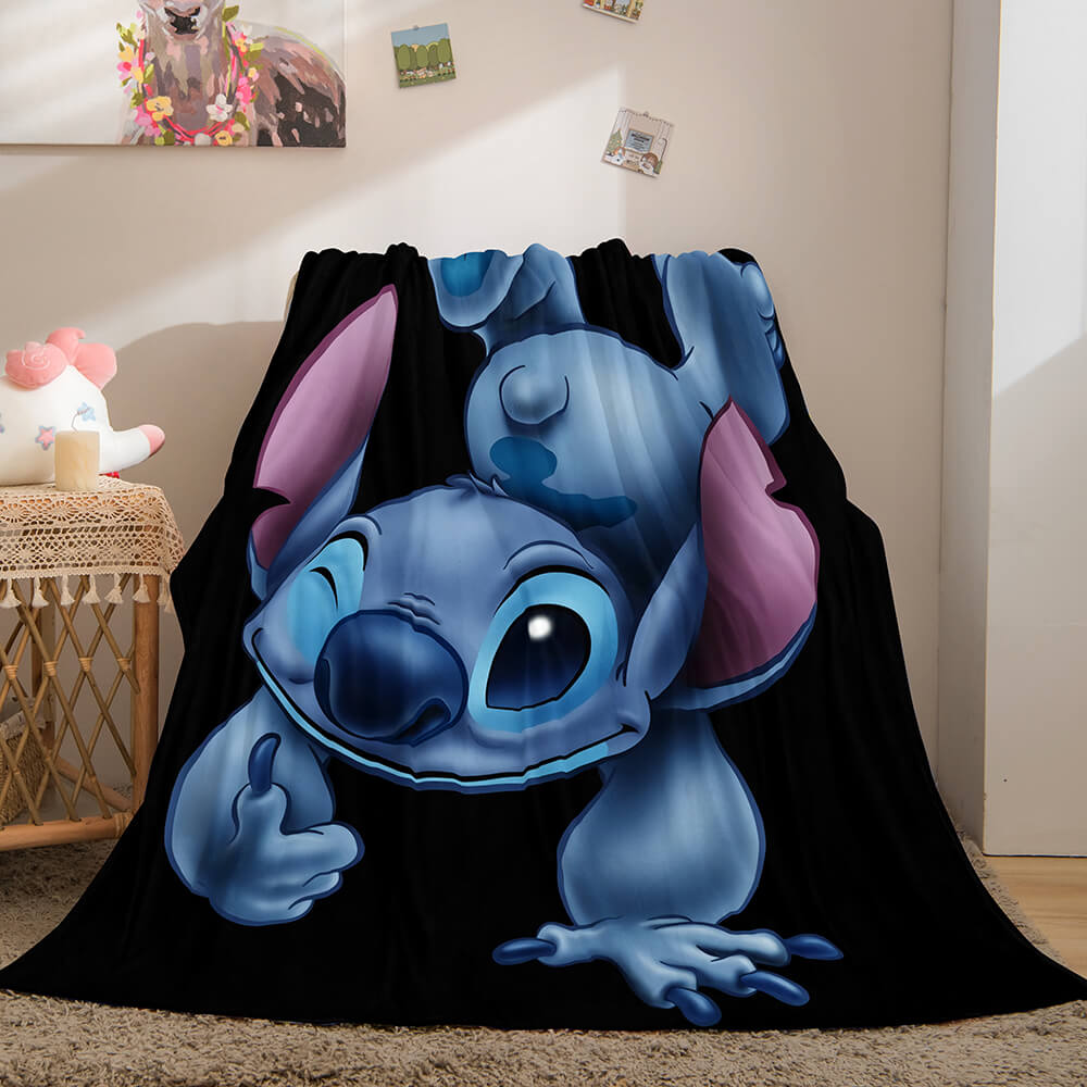 Lilo and Stitch Blanket Flannel Fleece Blanket Throw Cosplay Blanket
