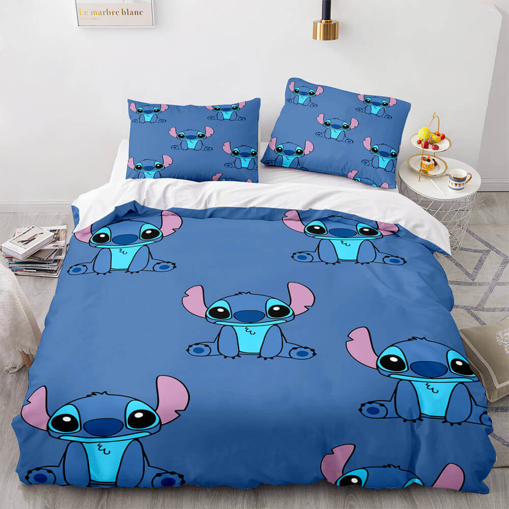 Lilo et Stitch Cosplay ensemble de literie couette housse de couette ensembles de draps de lit