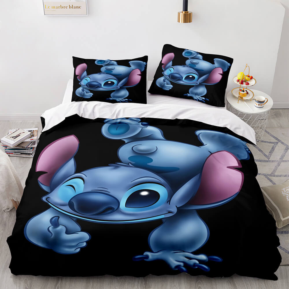 Lilo et Stitch Cosplay ensemble de literie couette housse de couette ensembles de draps de lit