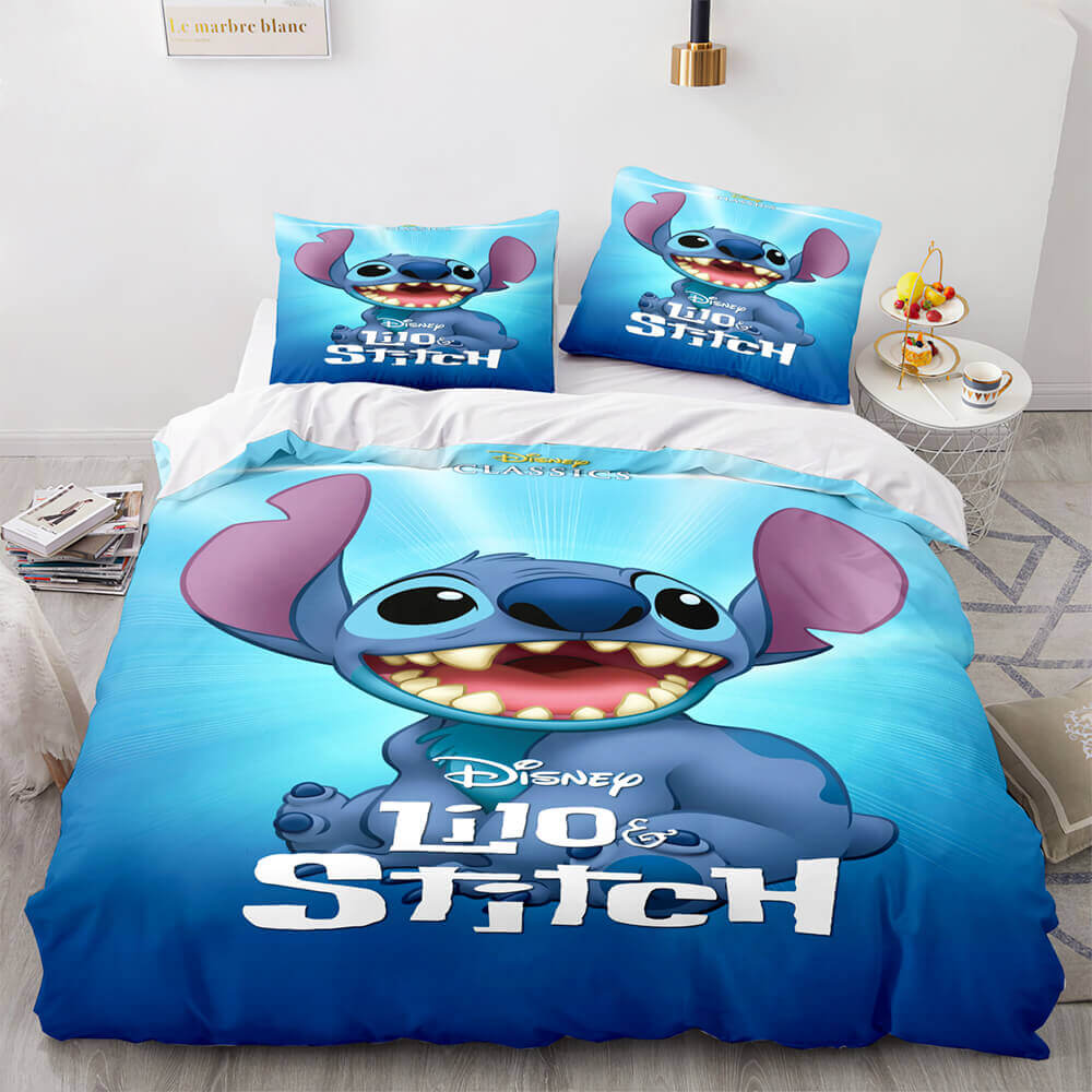 Lilo et Stitch Cosplay ensemble de literie couette housse de couette ensembles de draps de lit