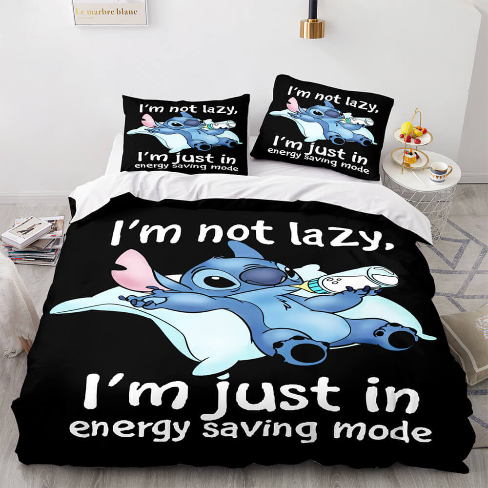 Lilo et Stitch Cosplay ensemble de literie couette housse de couette ensembles de draps de lit