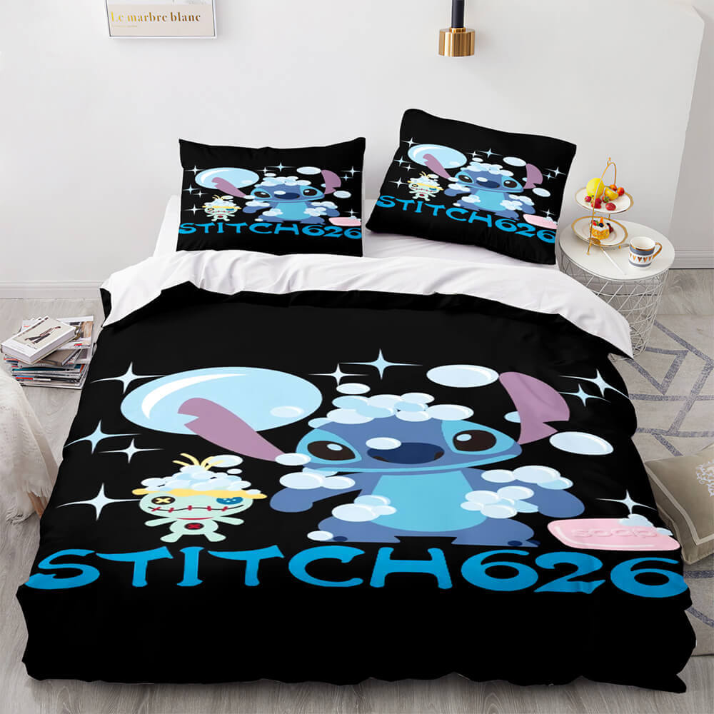 Lilo et Stitch Cosplay Ensemble de literie pour enfants Couette Housses de couette Ensembles de lit