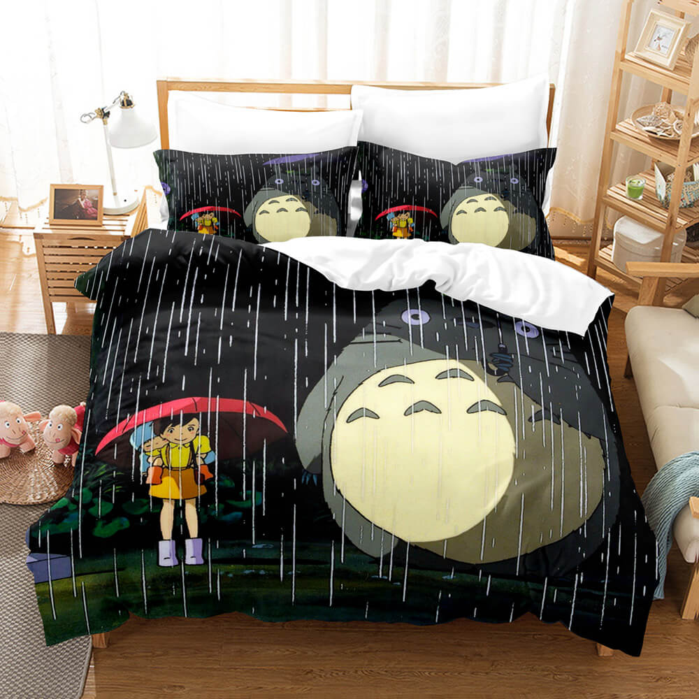MON VOISIN TOTORO Parure de lit pour enfant avec housse de couette et lit