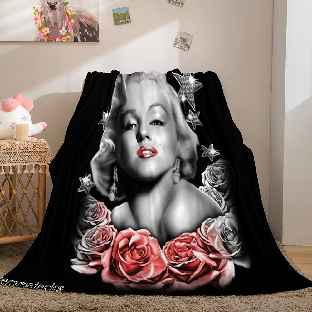 Marilyn Monroe Flanelle Polaire Couvre-lit Quilt Wrap Sieste Couverture