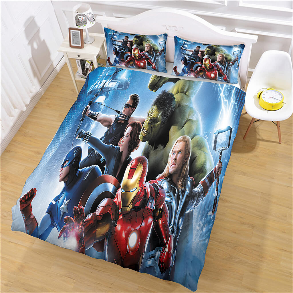 Marvel Avengers ensemble de literie couette Cosplay housse de couette ensembles de draps