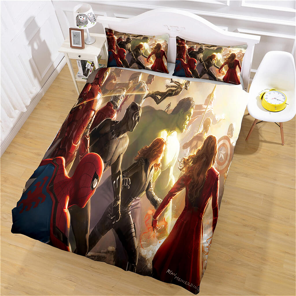 Marvel Avengers ensemble de literie couette Cosplay housse de couette ensembles de draps