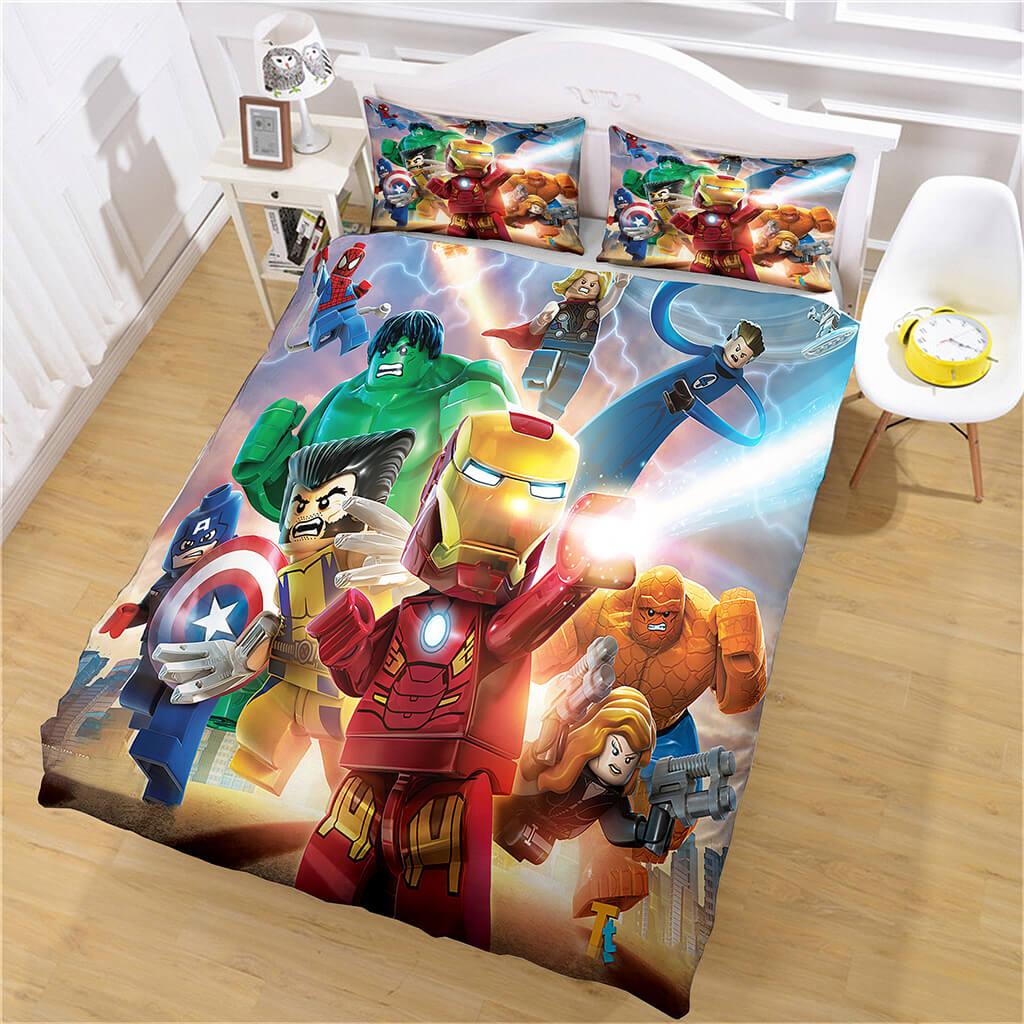 Marvel Avengers ensemble de literie couette Cosplay housse de couette ensembles de draps