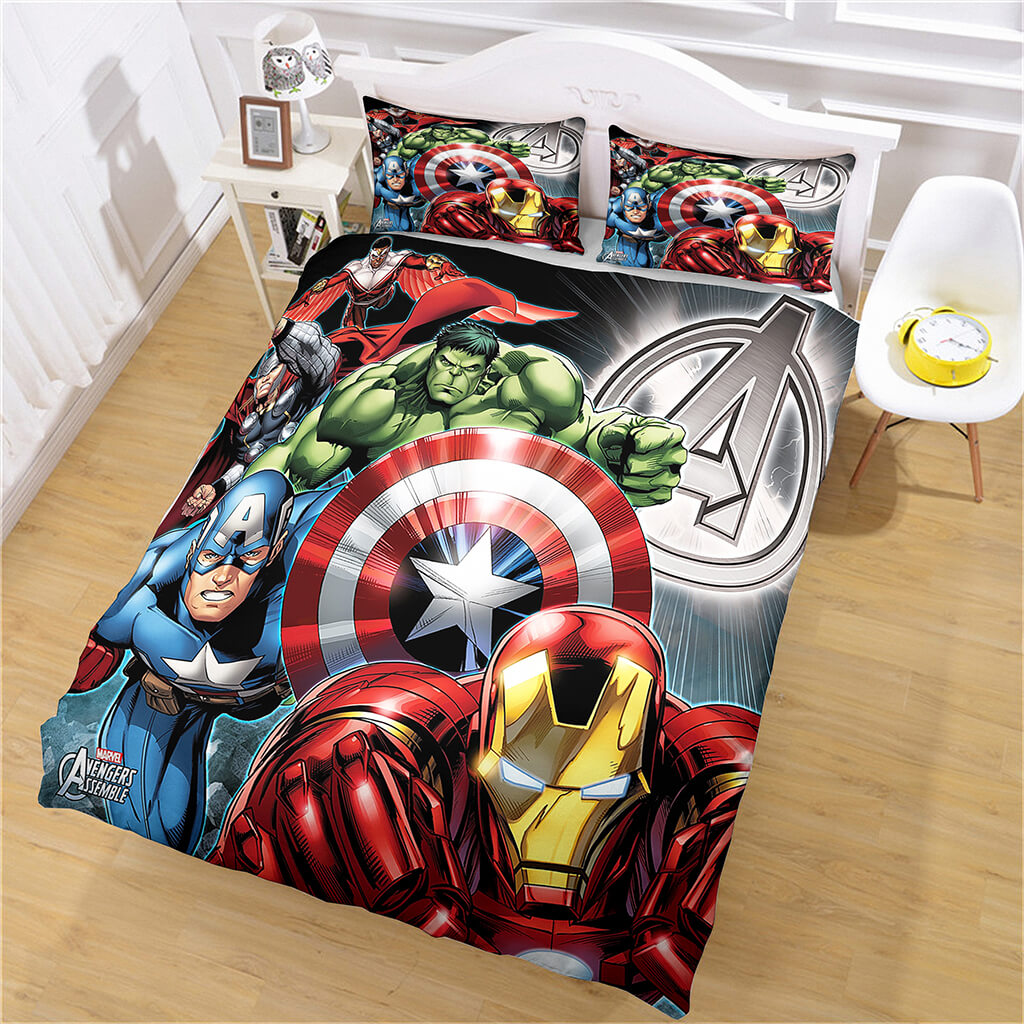 Marvel Avengers ensemble de literie couette Cosplay housse de couette ensembles de draps