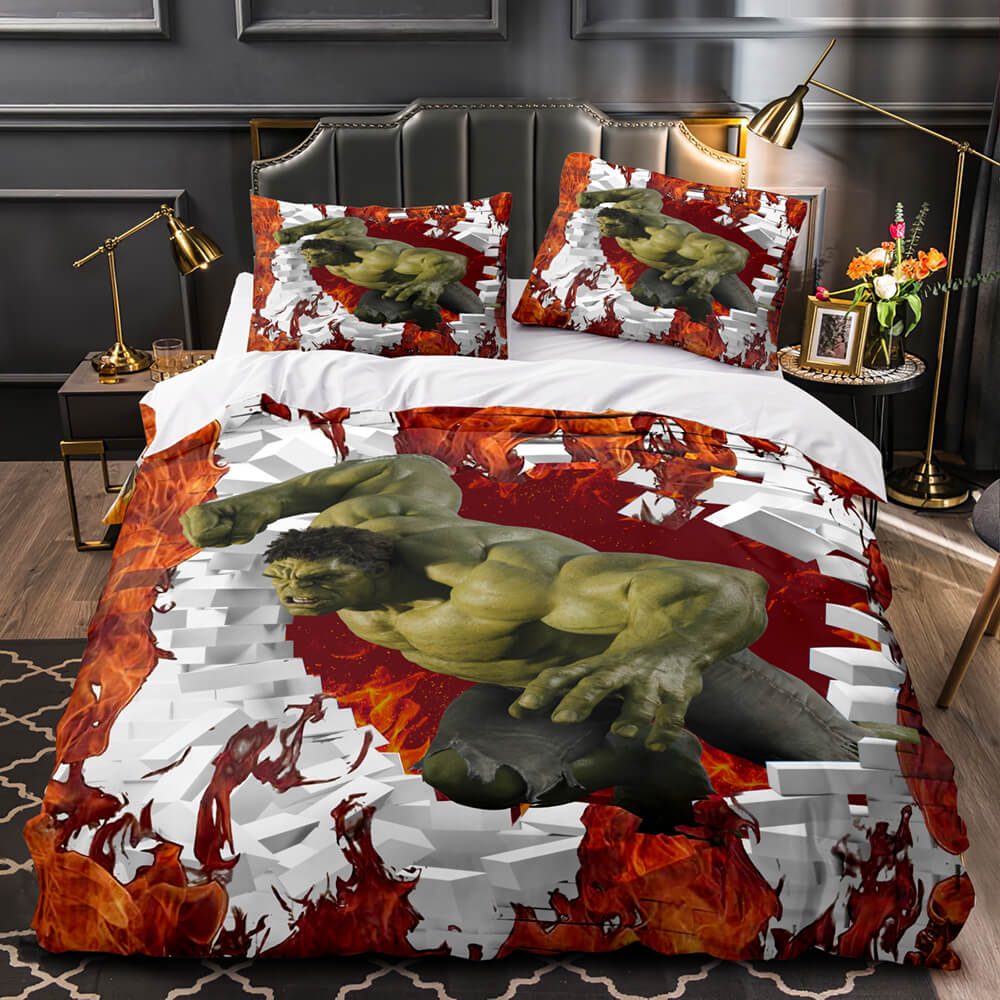 Marvel Avengers Cosplay UK Bedding Set Quilt Duvet Cover Bed Sets