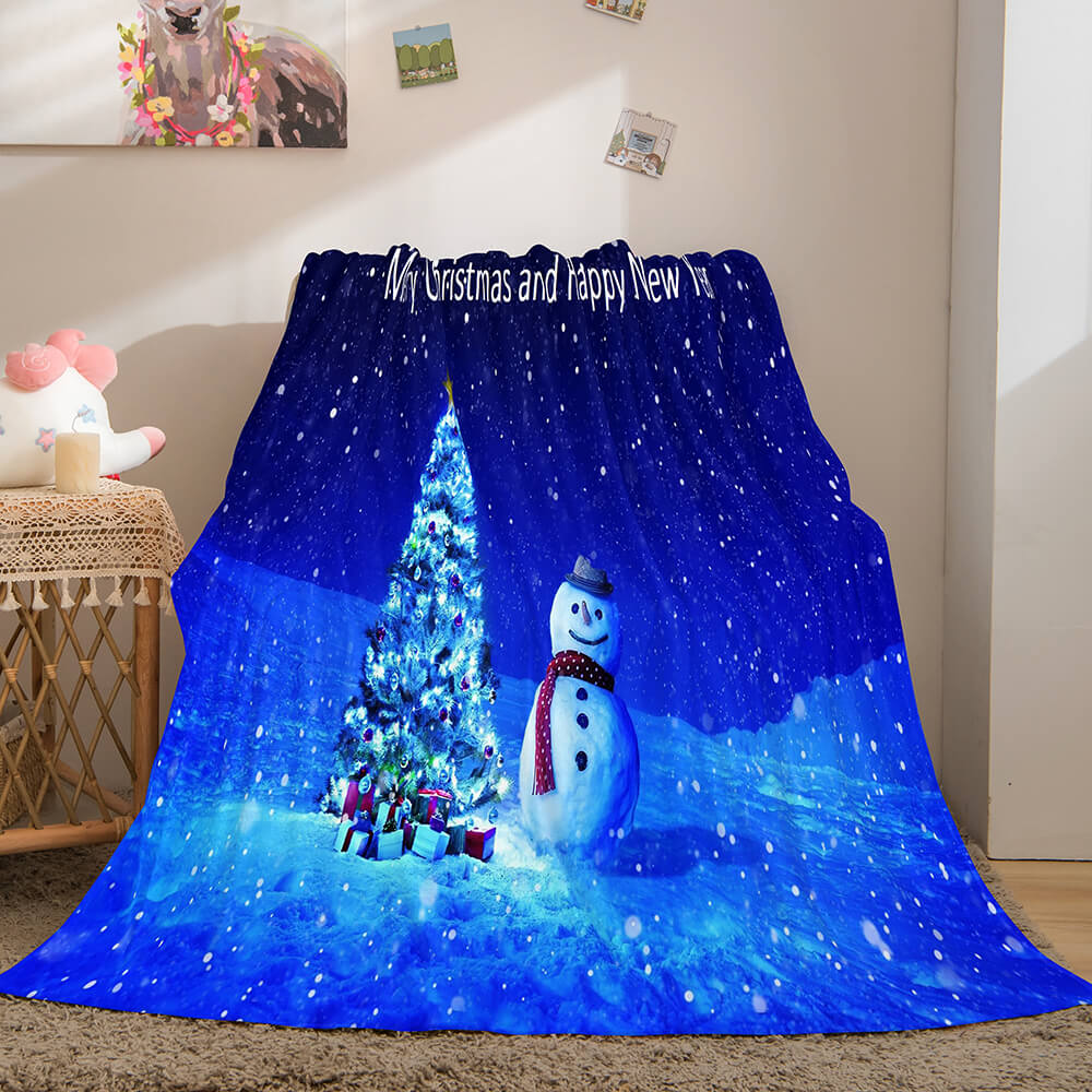 Couverture polaire en flanelle Merry Christmas Quilt Dunelm Bedding Blanket