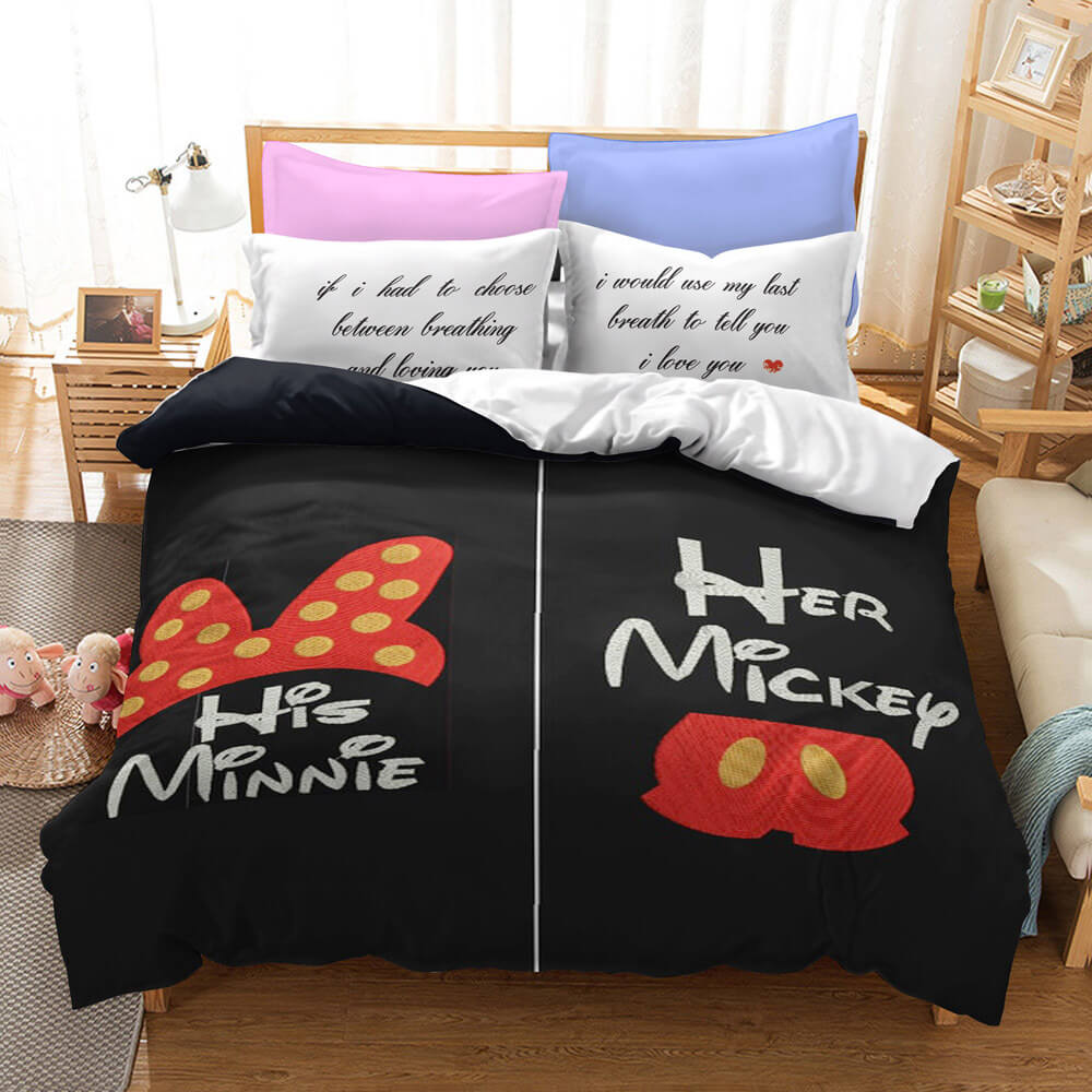 Mickey Mouse Cosplay Ensemble de literie pour enfants Housse de couette Ensembles de draps de lit