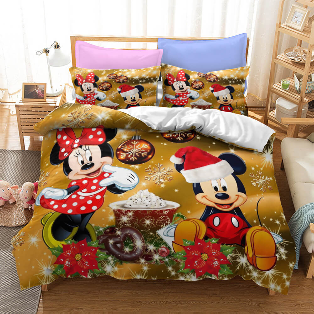 Mickey Mouse Cosplay Ensemble de literie pour enfants Housse de couette Ensembles de draps de lit