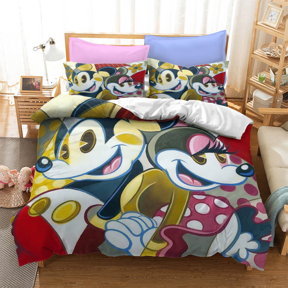Mickey Mouse Cosplay Ensemble de literie pour enfants Housse de couette Ensembles de draps de lit