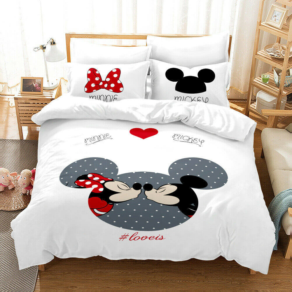 Mickey Mouse Cosplay Ensemble de literie pour enfants Housse de couette Ensembles de draps de lit