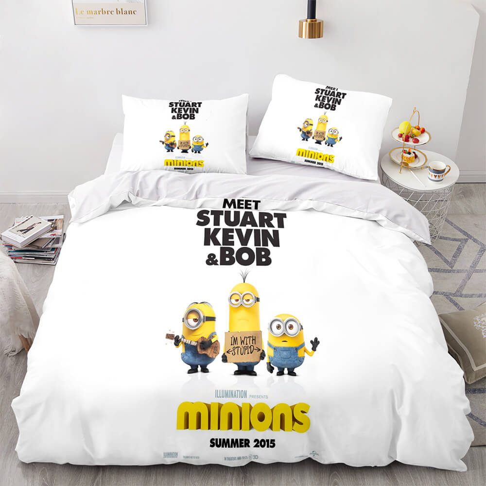 Minions Cosplay Kids Bedding Set Quilt Covers