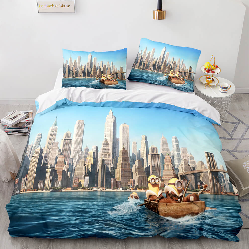 Minions Cosplay Kids Bedding Set Quilt Covers