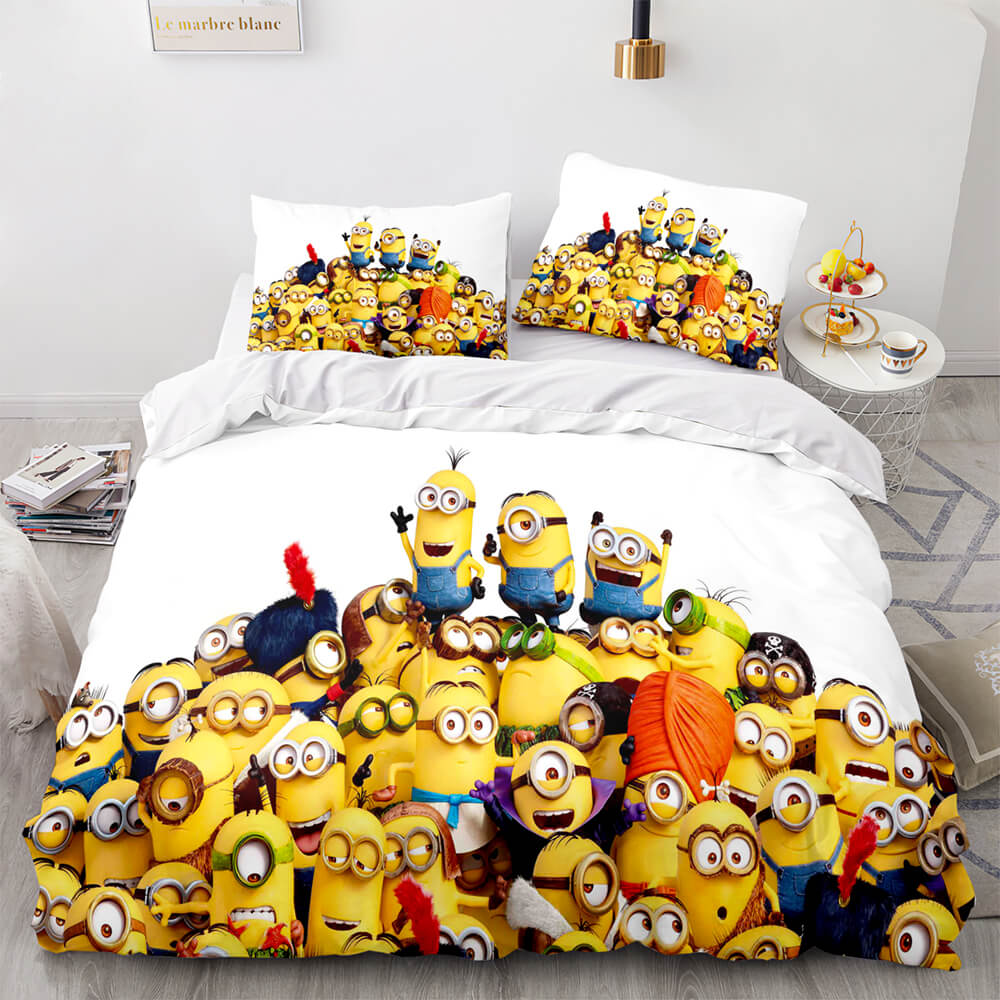 Minions Cosplay Kids Bedding Set Quilt Covers