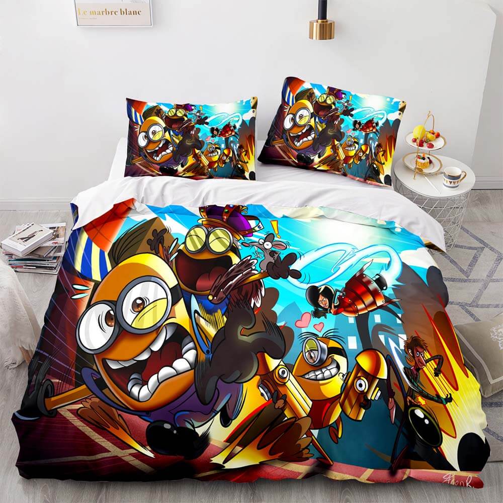 Minions Cosplay Kids Bedding Set Quilt Covers