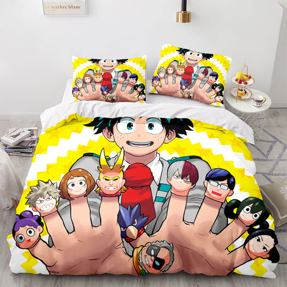 My Hero Academia Bedding Set Cosplay Quilt Cover