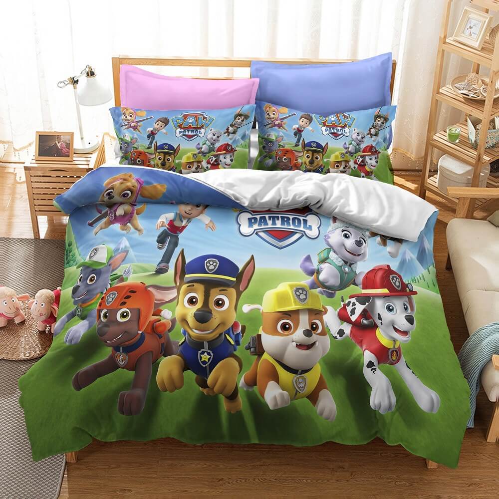 PAW Patrol Saison 1 Cosplay Ensemble de literie Quilt Housse de couette Ensembles de lit
