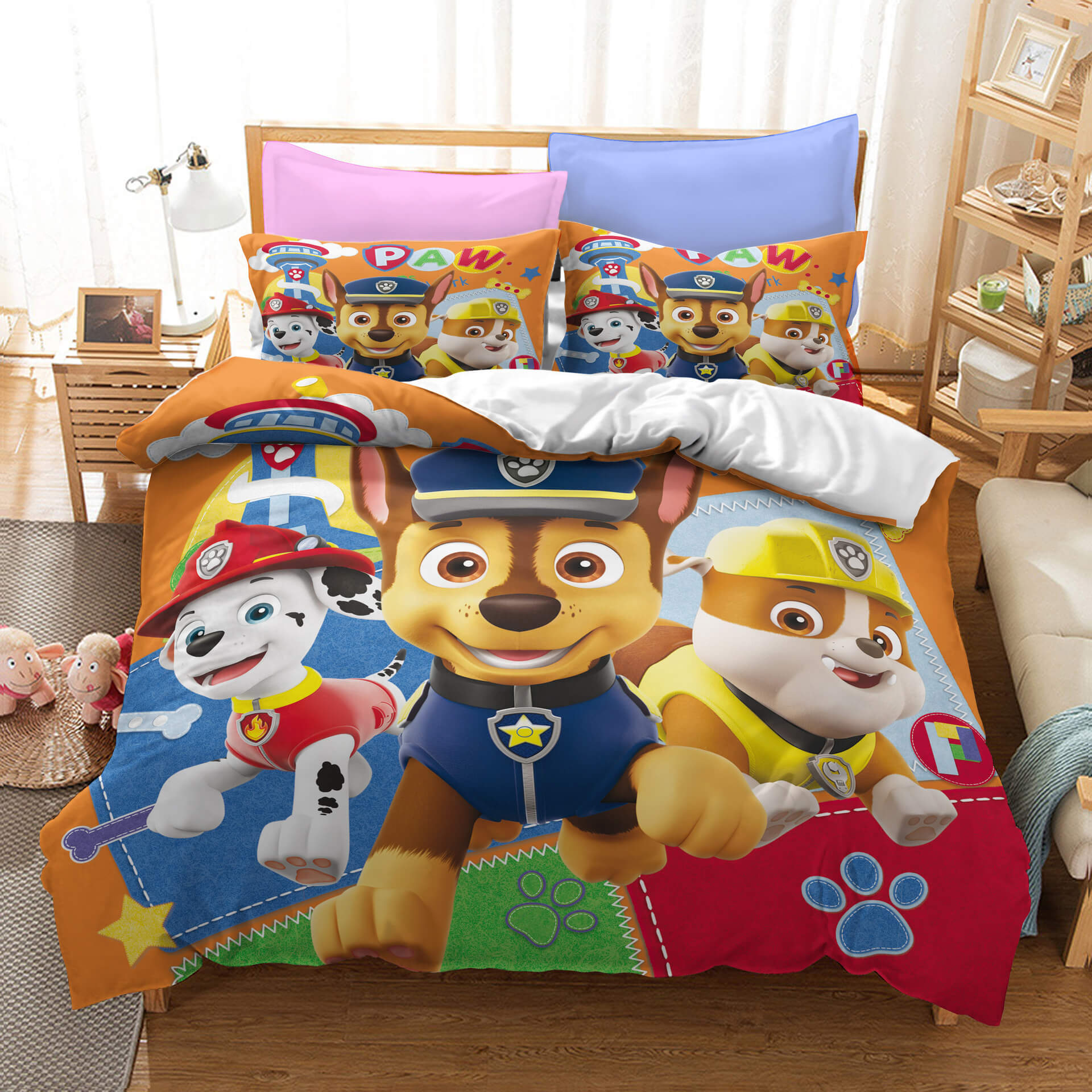 PAW Patrol Saison 1 Cosplay Ensemble de literie Quilt Housse de couette Ensembles de lit