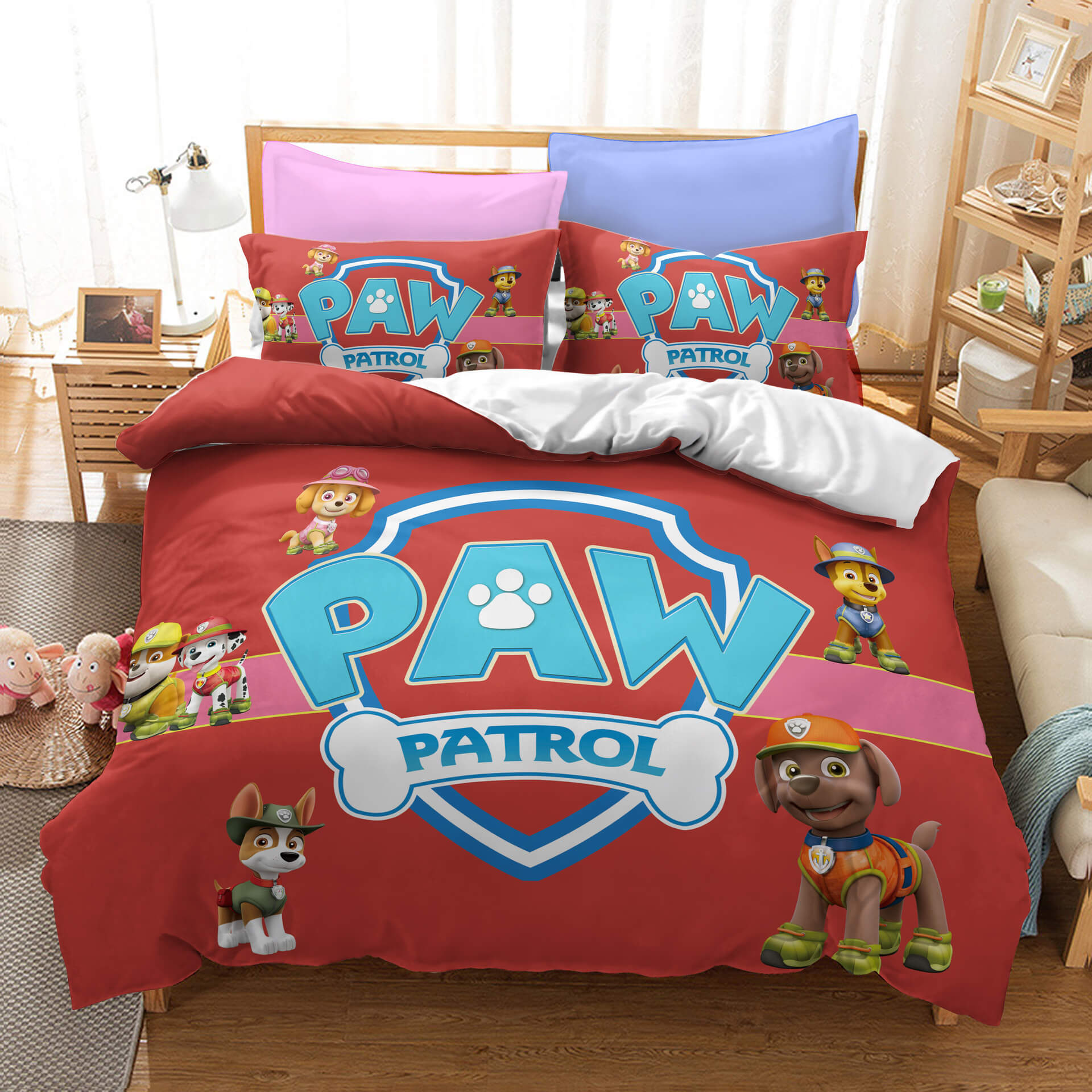 PAW Patrol Saison 1 Cosplay Ensemble de literie Quilt Housse de couette Ensembles de lit