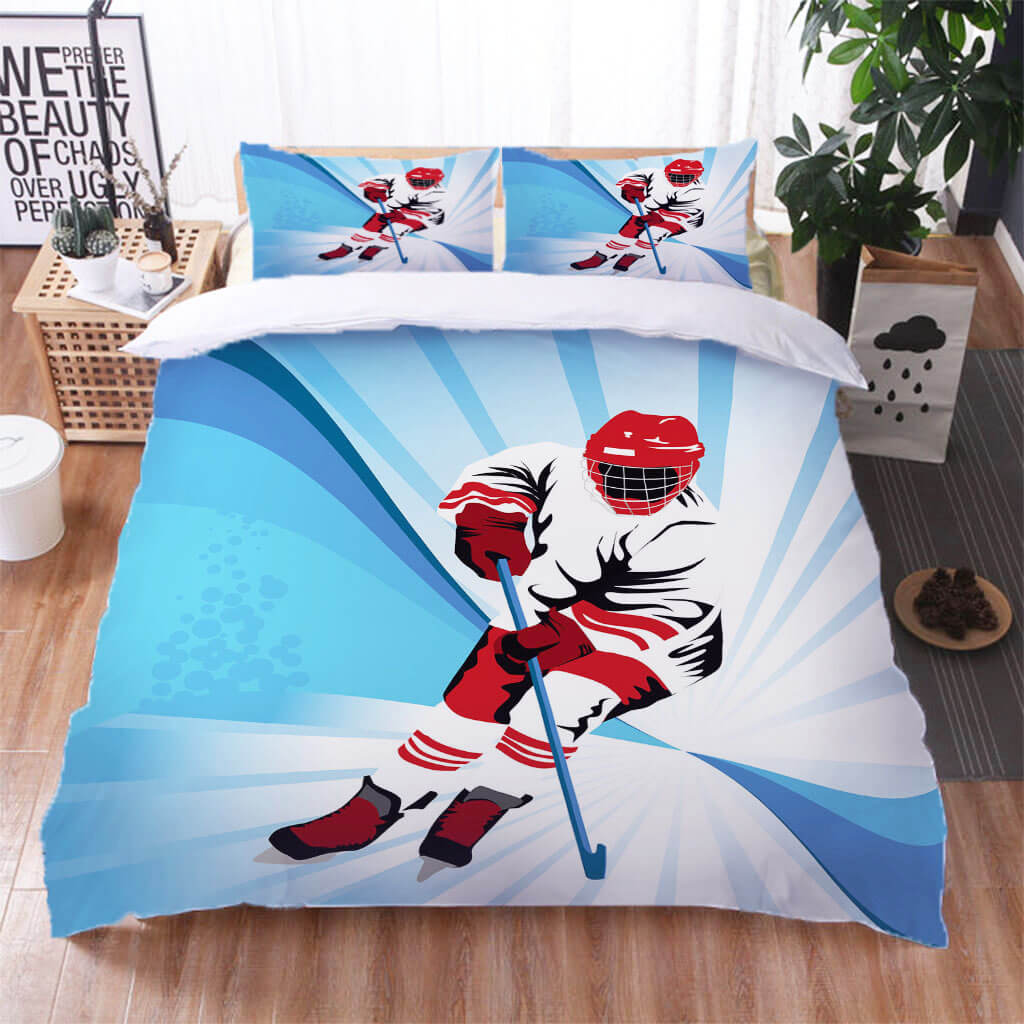 Ensemble de literie de sport de ski ensembles de draps de lit housse de couette