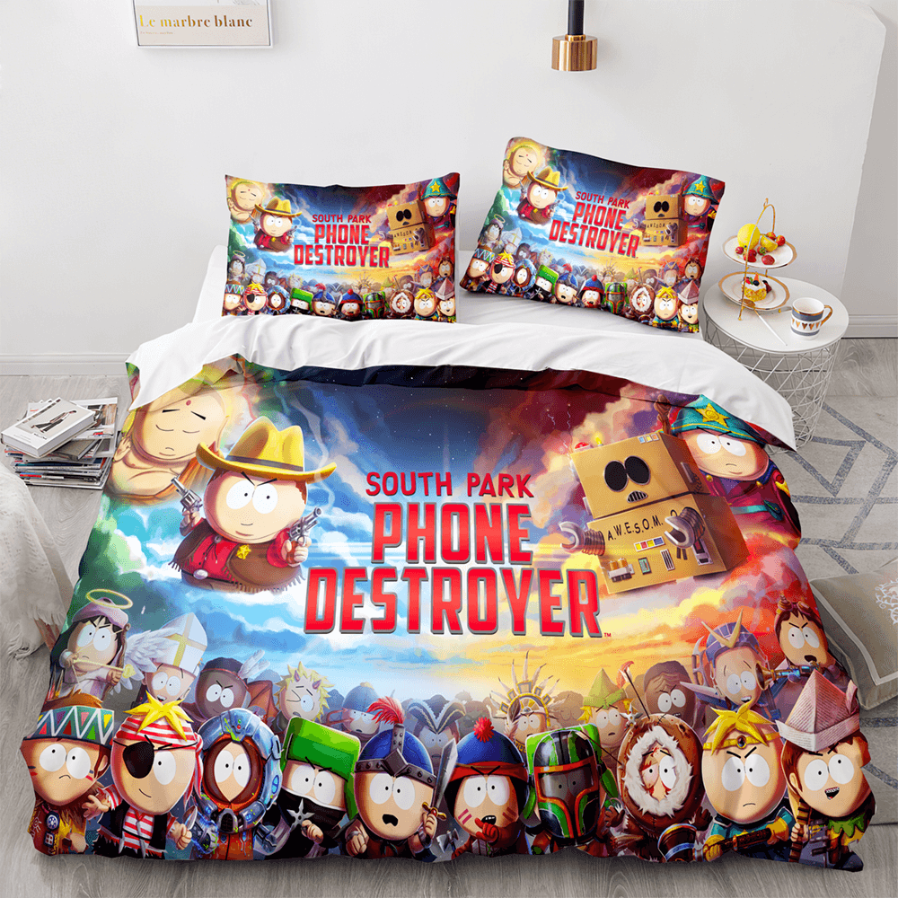 Ensemble de literie South Park Phone Destroyer avec housse de couette et housse de couette