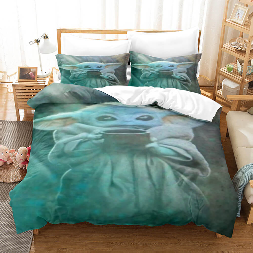 Star Wars bébé Yoda Cosplay enfants ensemble de literie housse de couette ensembles de lit