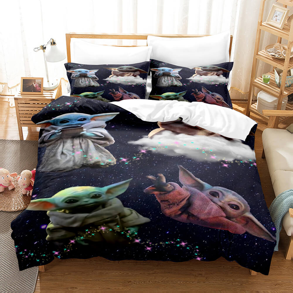 Star Wars bébé Yoda Cosplay enfants ensemble de literie housse de couette ensembles de lit