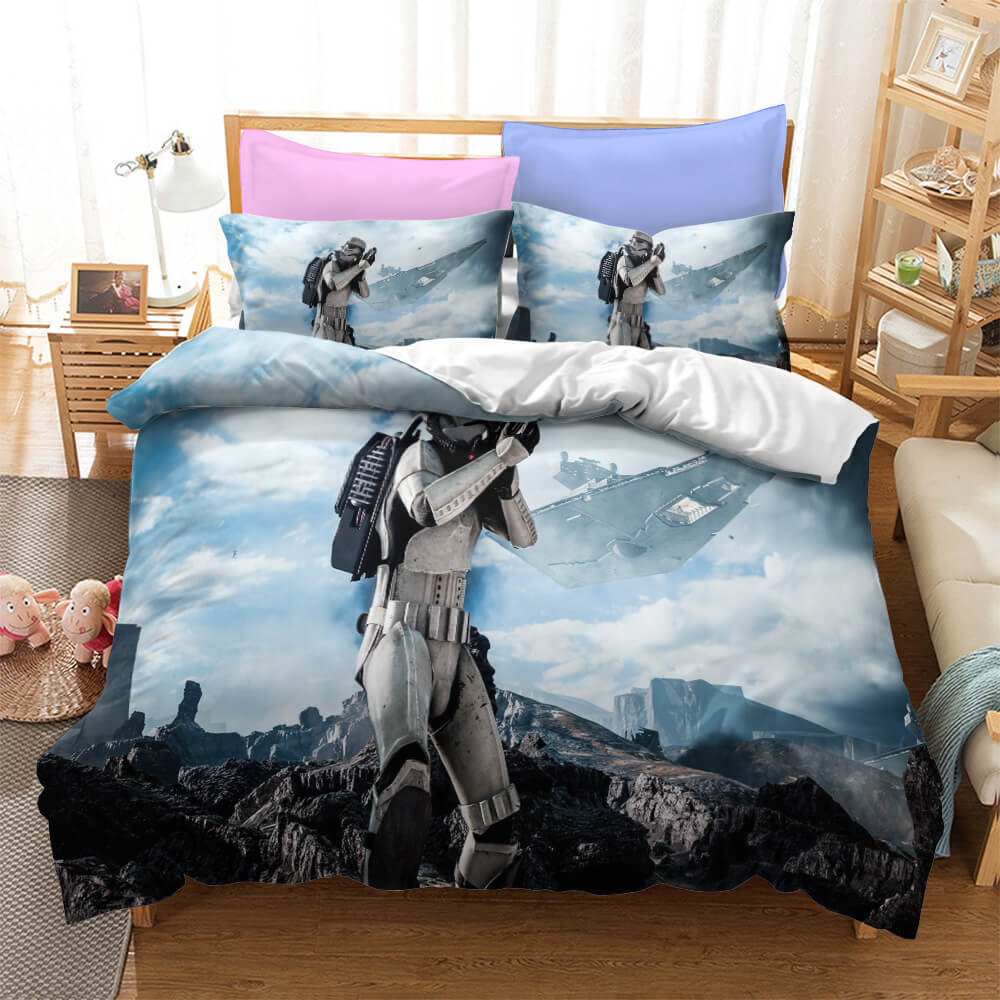Star Wars Skywalker Cosplay UK Ensemble de literie Housse de couette Ensembles de draps