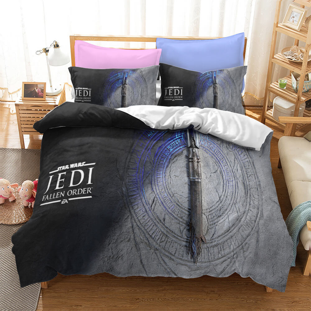 Star Wars Skywalker Cosplay UK Ensemble de literie Housse de couette Ensembles de draps