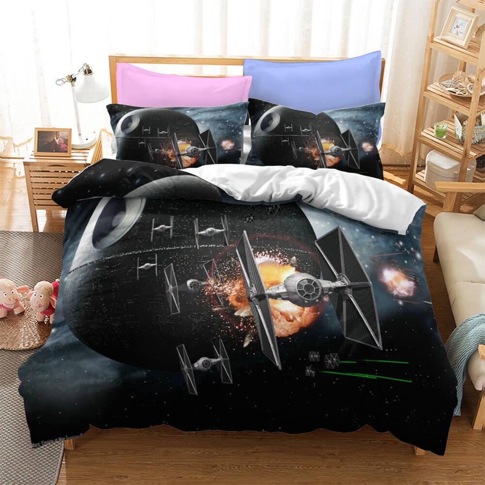 Star Wars Skywalker Cosplay UK Ensemble de literie Housse de couette Ensembles de draps