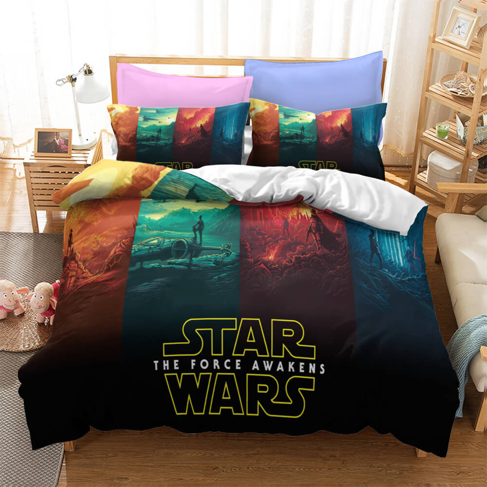 Star Wars Skywalker Cosplay UK Ensemble de literie Housse de couette Ensembles de draps