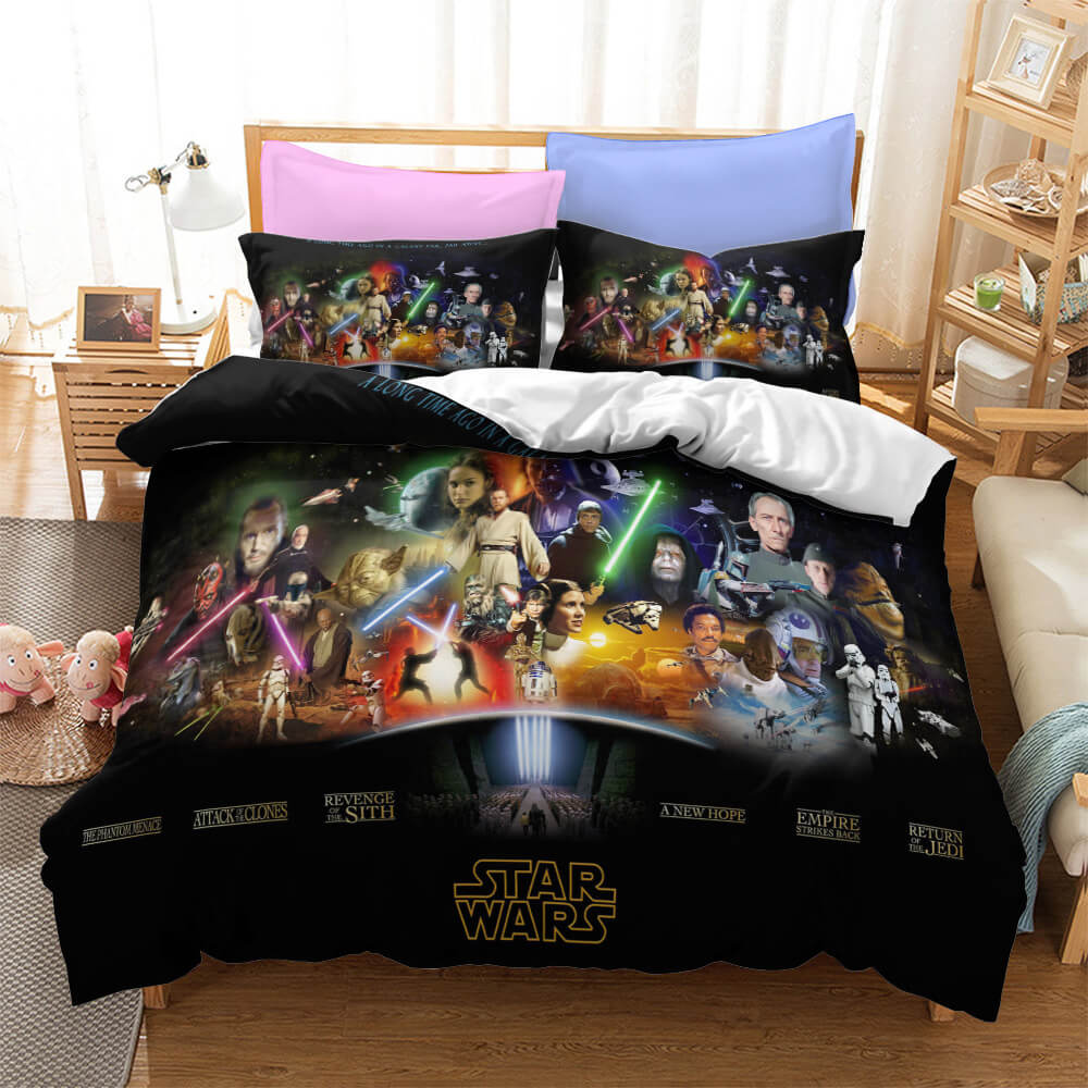 Star Wars Skywalker Cosplay UK Ensemble de literie Housse de couette Ensembles de draps