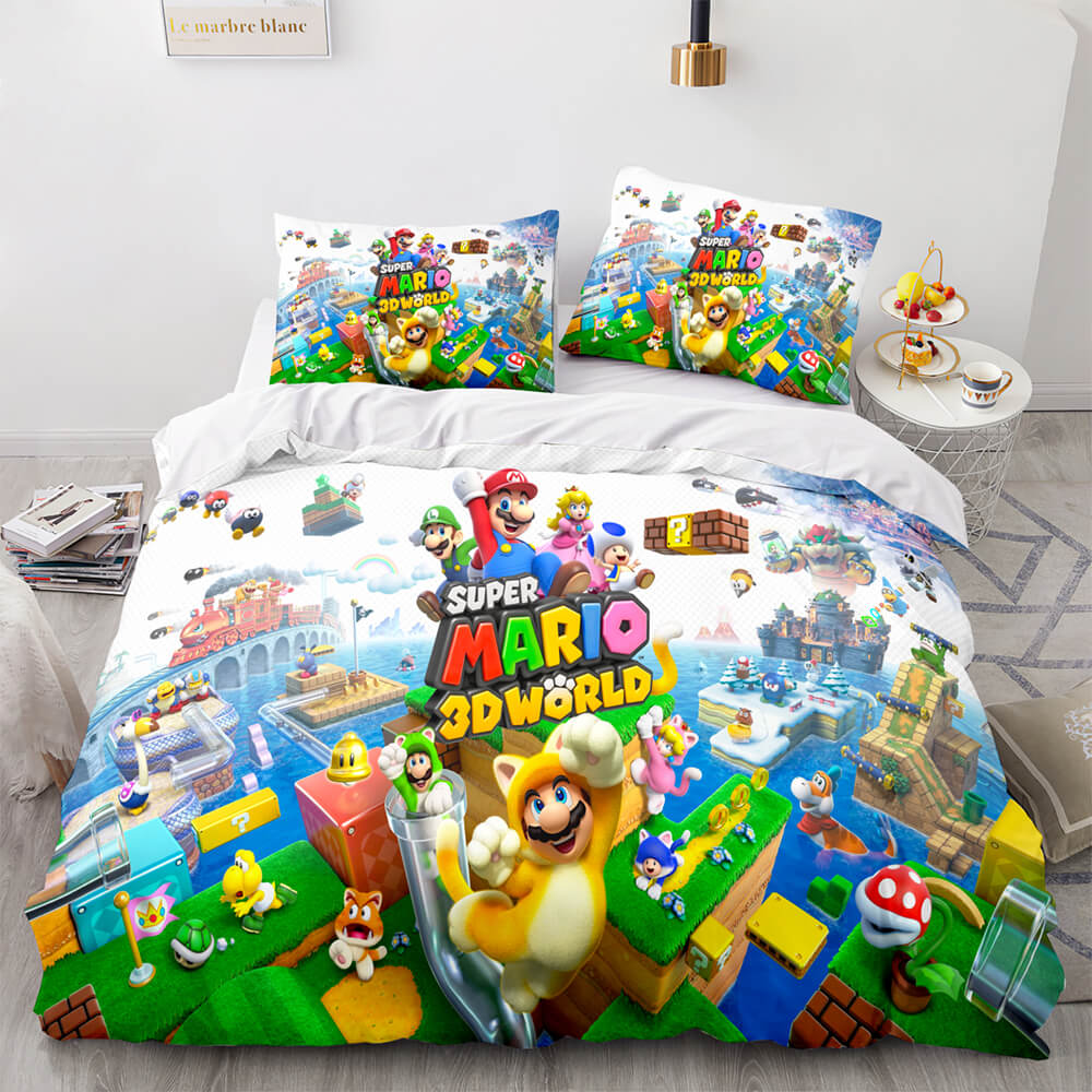 Super Mario Cosplay ensemble de literie couette housses de couette ensembles de draps