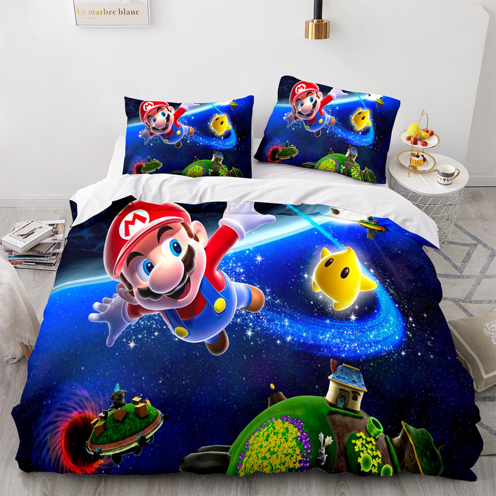 Super Mario Cosplay ensemble de literie couette housses de couette ensembles de draps