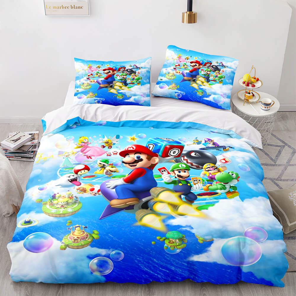 Super Mario Cosplay ensemble de literie couette housses de couette ensembles de draps