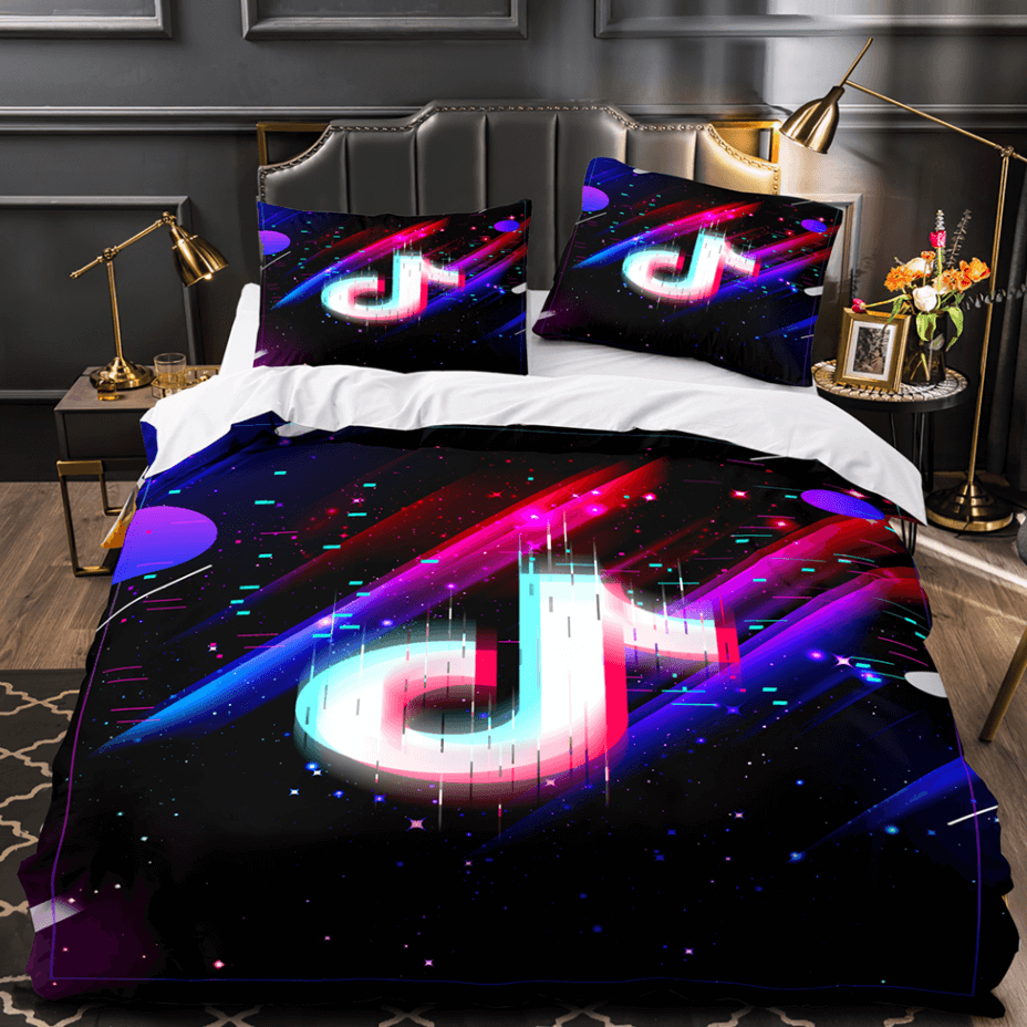 Tiktok UK Bedding Set Tik Tok Cosplay Quilt Duvet Cover Bed Sets
