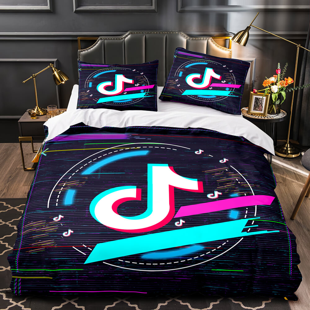 Tiktok UK Bedding Set Tik Tok Cosplay Quilt Duvet Cover Bed Sets