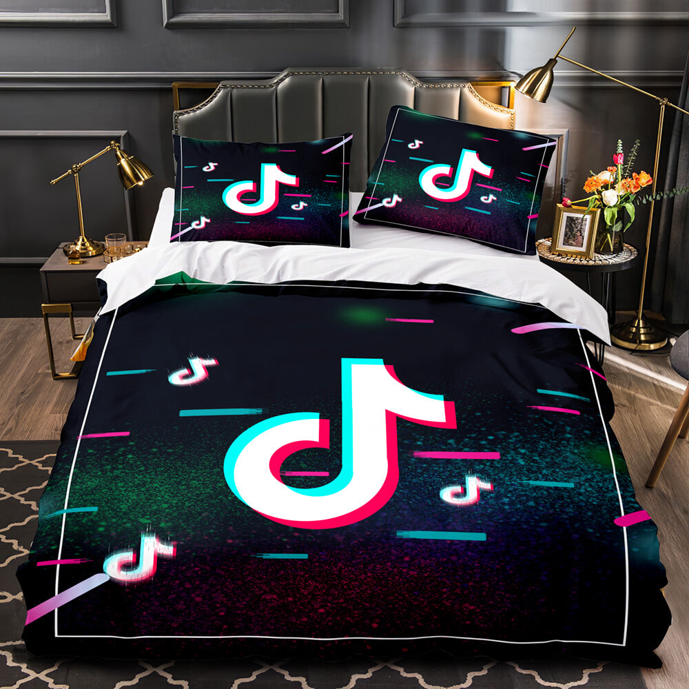 Tiktok UK Bedding Set Tik Tok Cosplay Quilt Duvet Cover Bed Sets