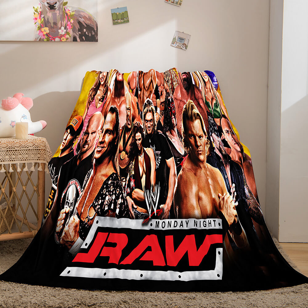 Couverture WWE RAW World Wrestling Entertainment Couvertures en molleton de flanelle