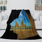 Charger l&#39;image dans la visionneuse de la galerie, A Minecraft Movie Blanket Flannel Throw Room Decoration