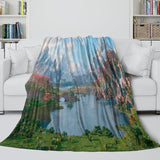 Charger l&#39;image dans la visionneuse de la galerie, A Minecraft Movie Blanket Flannel Throw Room Decoration