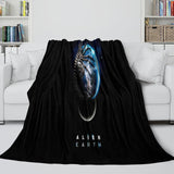Charger l&#39;image dans la visionneuse de la galerie, Alien Earth Blanket Pattern Flannel Throw Room Decoration