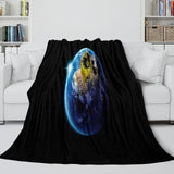 Charger l&#39;image dans la visionneuse de la galerie, Alien Earth Blanket Pattern Flannel Throw Room Decoration